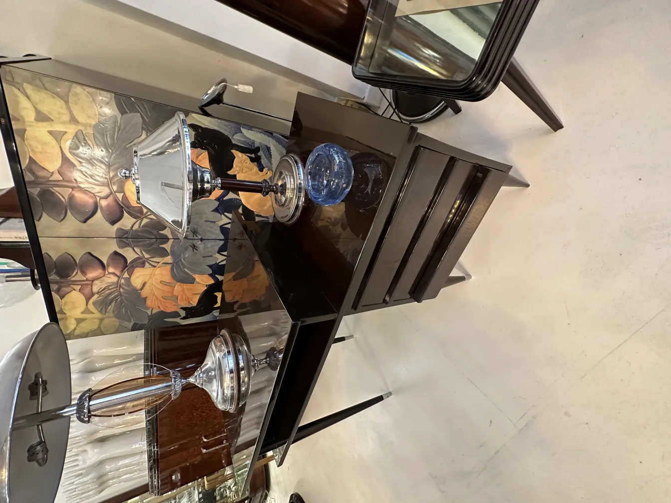 antikes murano-glas dekoration mit base