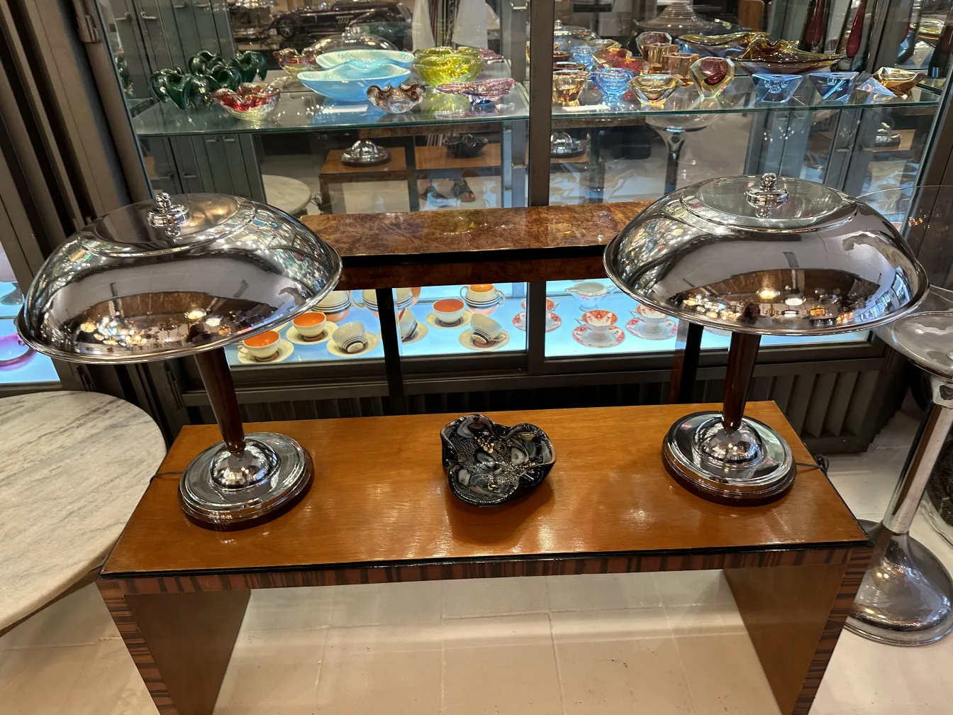 Lâmpadas antigas decorativas de cristal de Murano brilhante