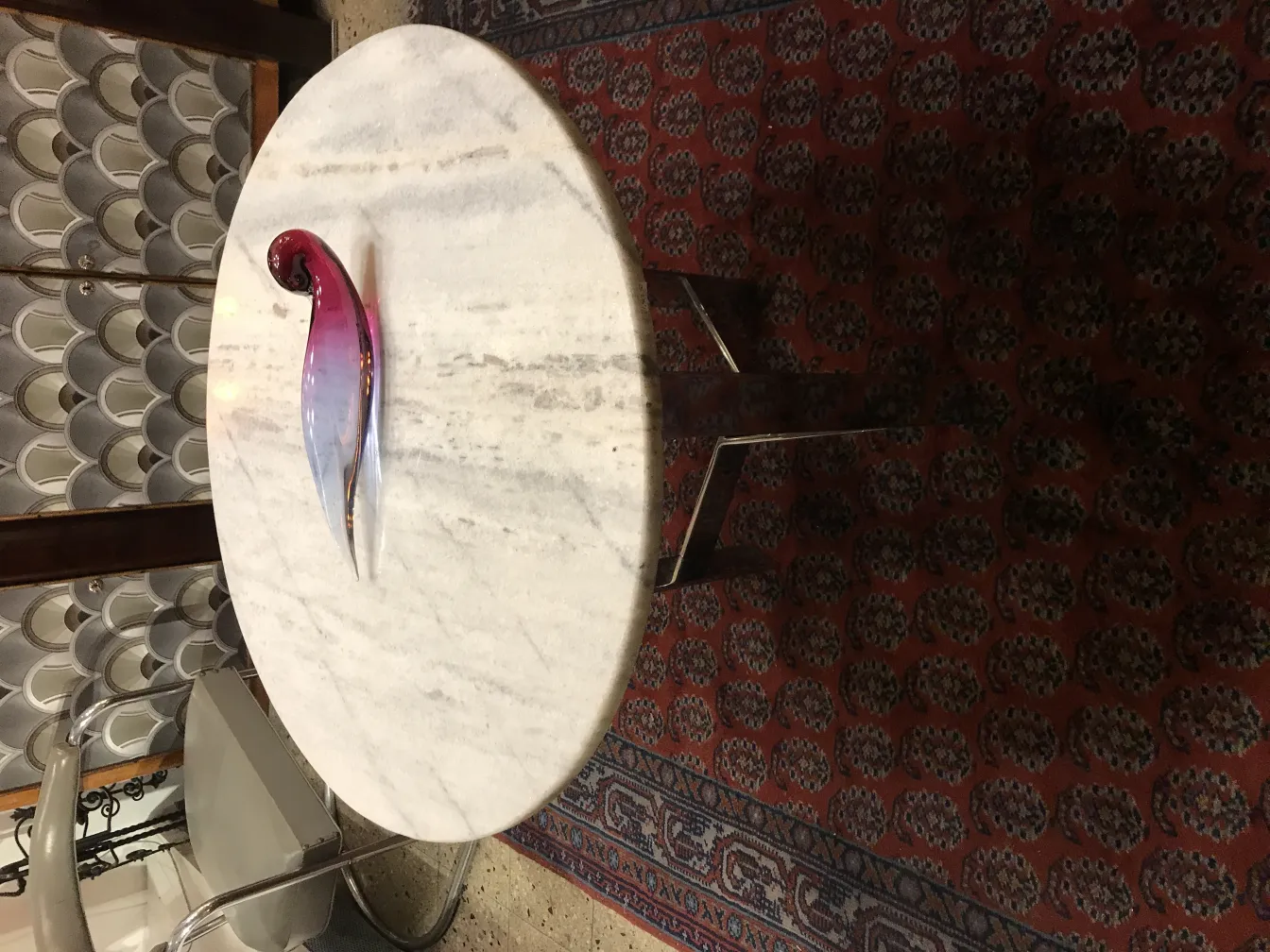 decorative murano glass piece with a curved shape