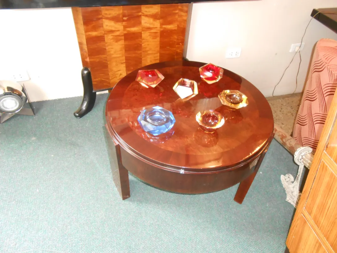 vibrant and colorful murano glass on a table