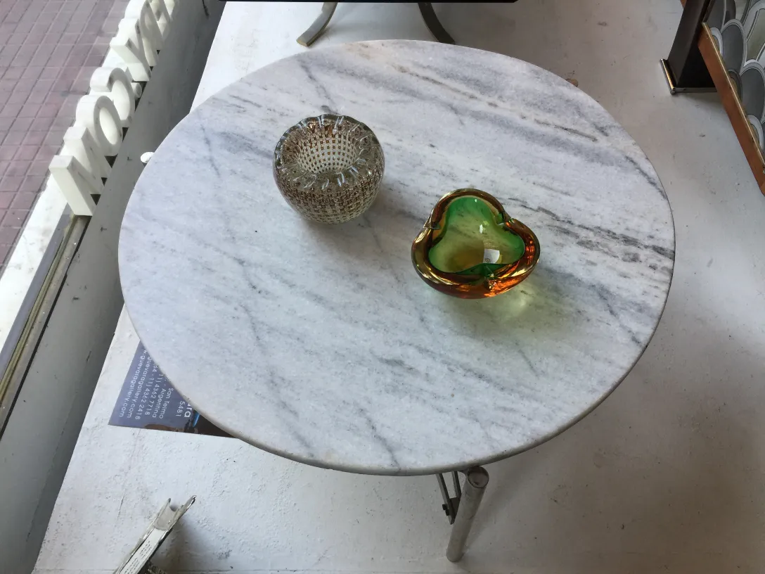 antique murano glass decoration on the table