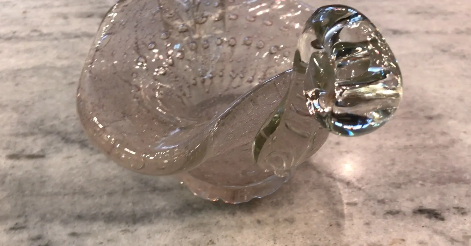 精美的古董穆拉诺玻璃，设计复杂