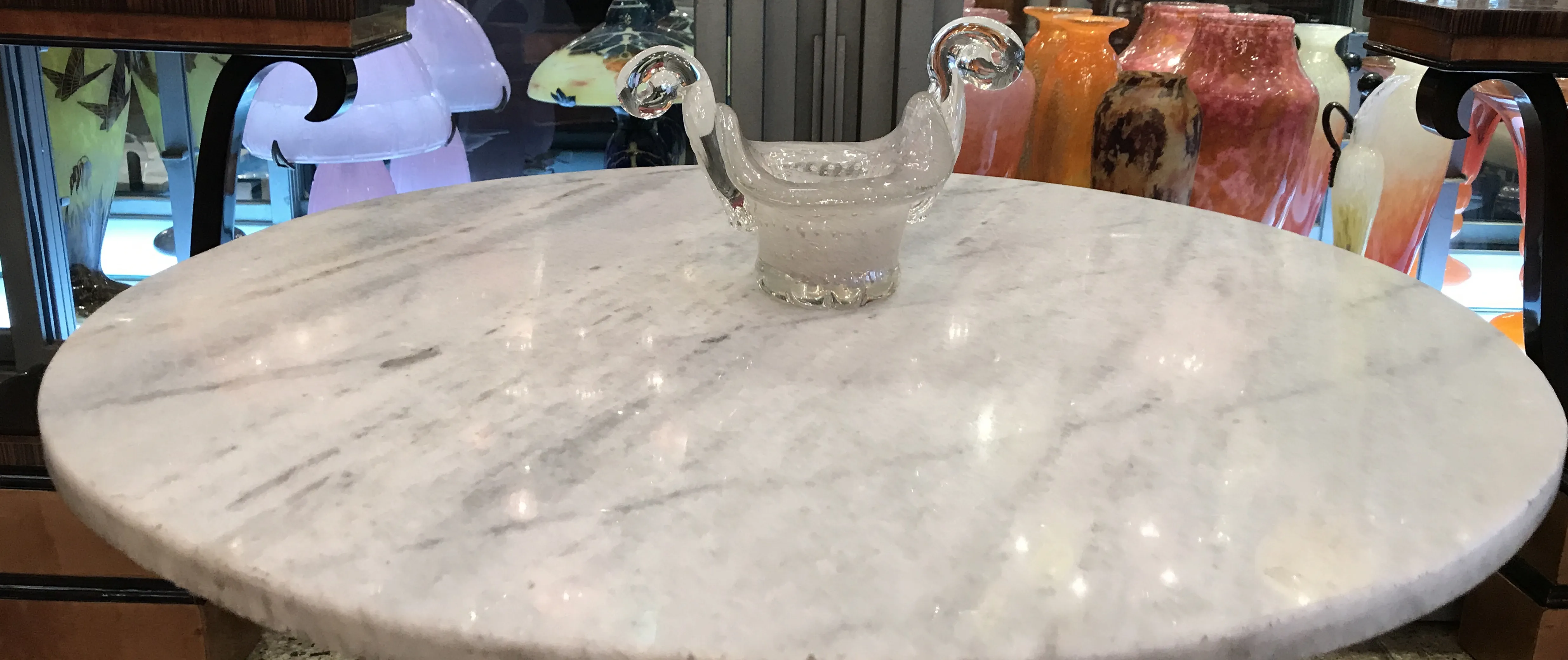 decoração antiga em cristal de murano com design distinto