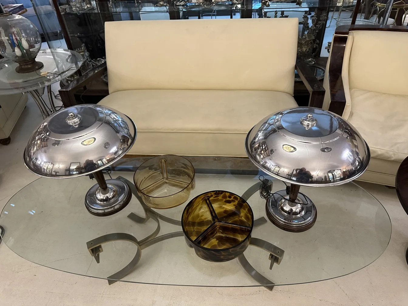 antique murano glass decorative piece on a table