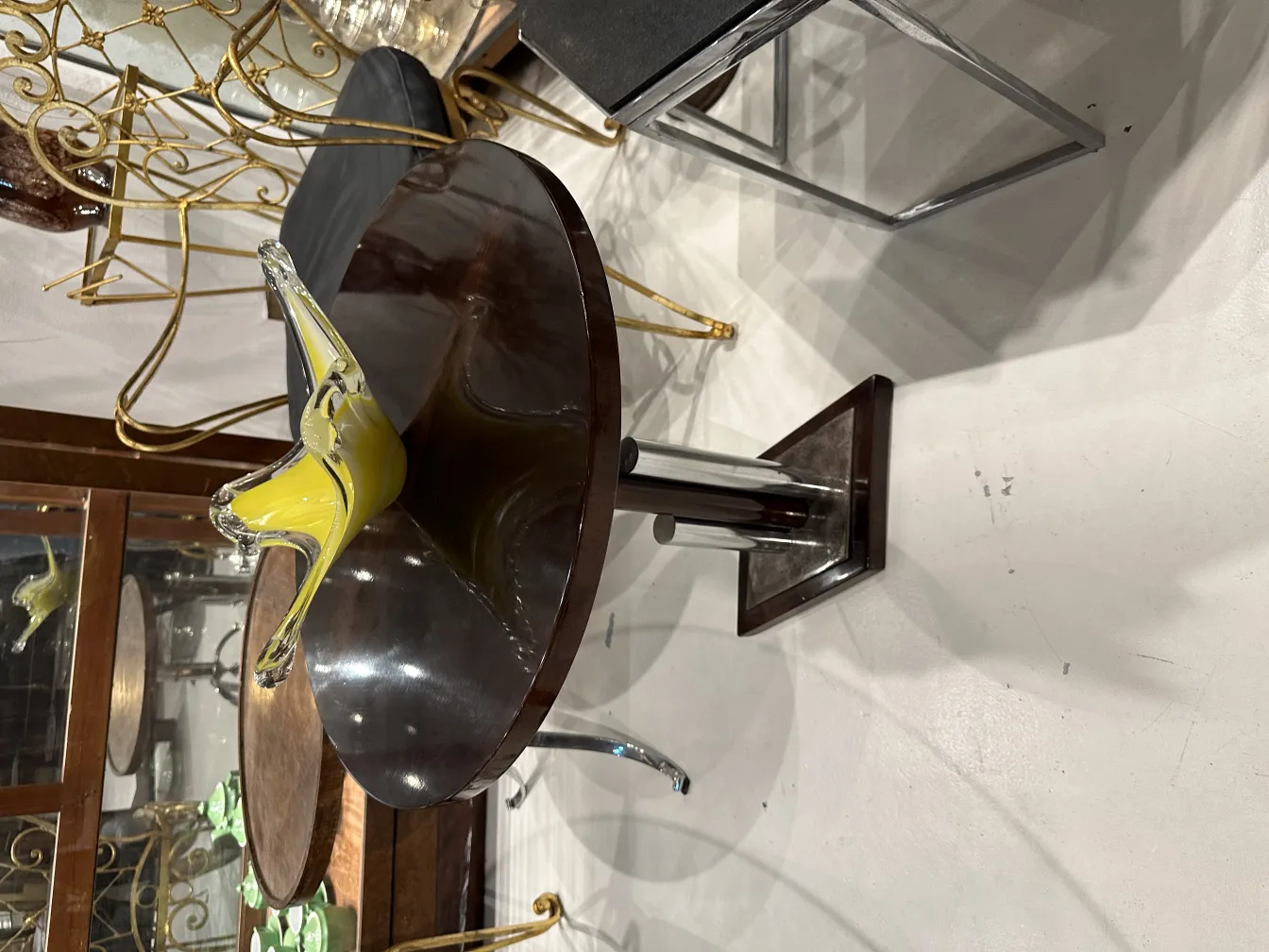 einzigartig geformte antike Murano-Glas-Skulptur