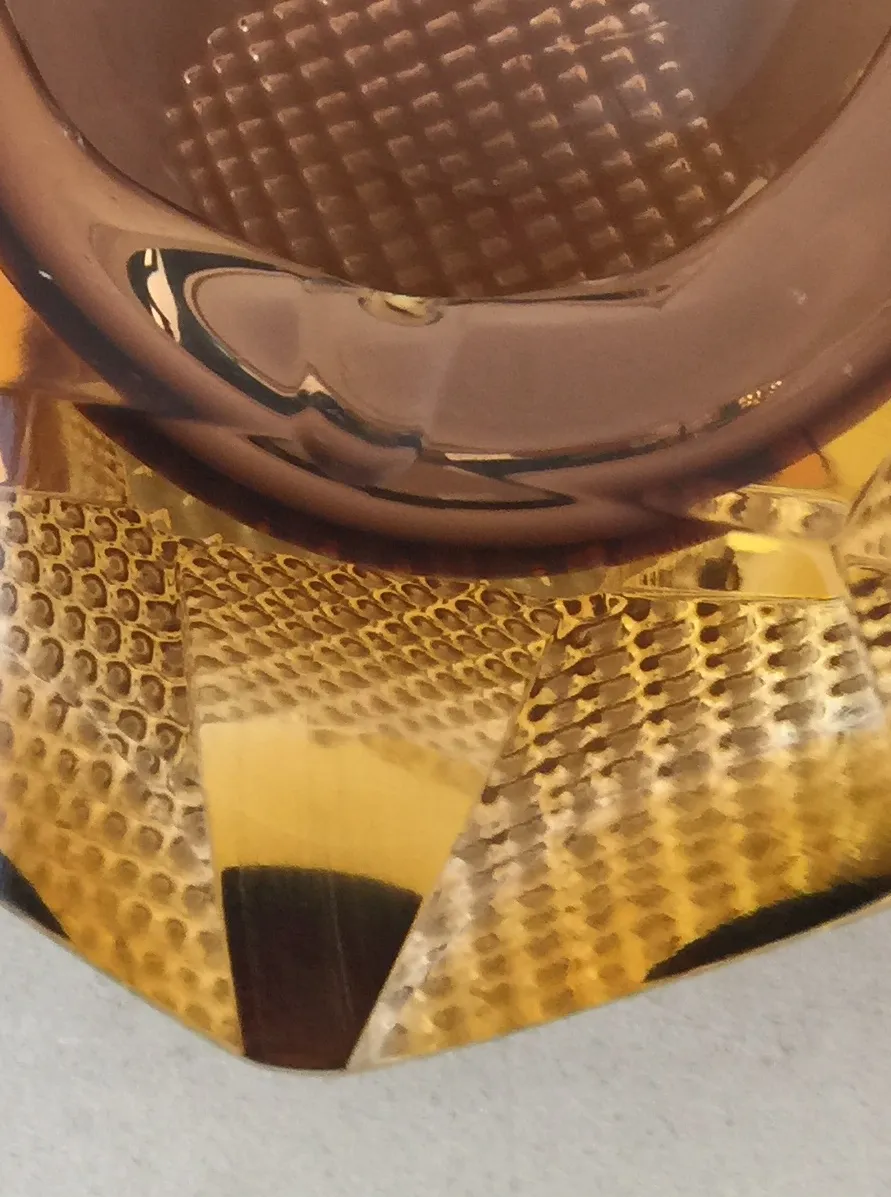 زجاج مورانو عتيق جميل بتفاصيل ذهبية