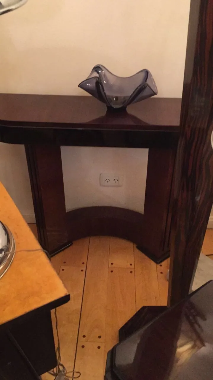 Antique Murano glass in decorative shape on table