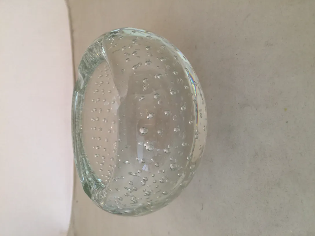 Decorative Murano glass with bubbles