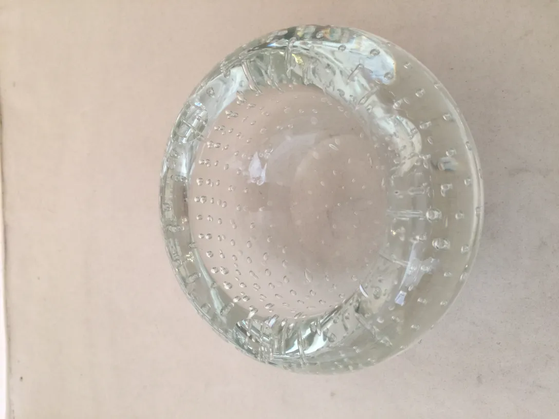 murano glass bowl with textured surface