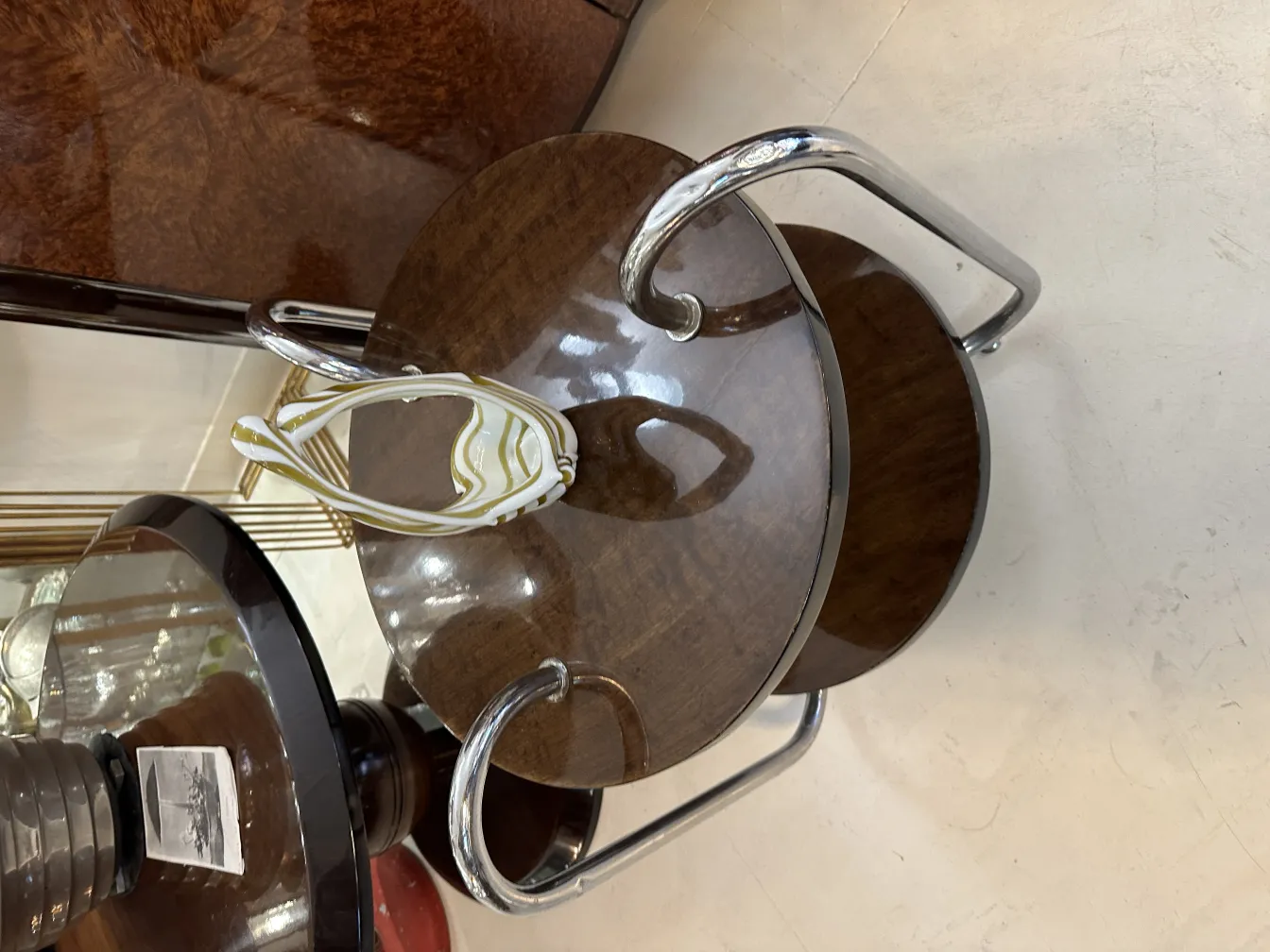 Antikes Murano-Glas-Dekorstück mit komplizierten Designdetails