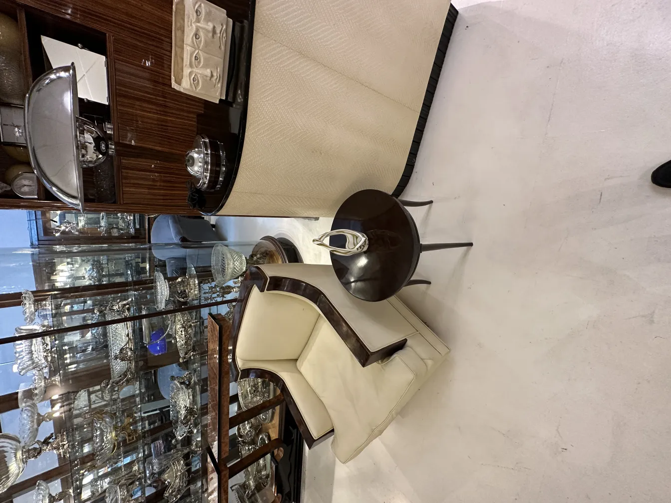 decorative antique murano glass on elegant table