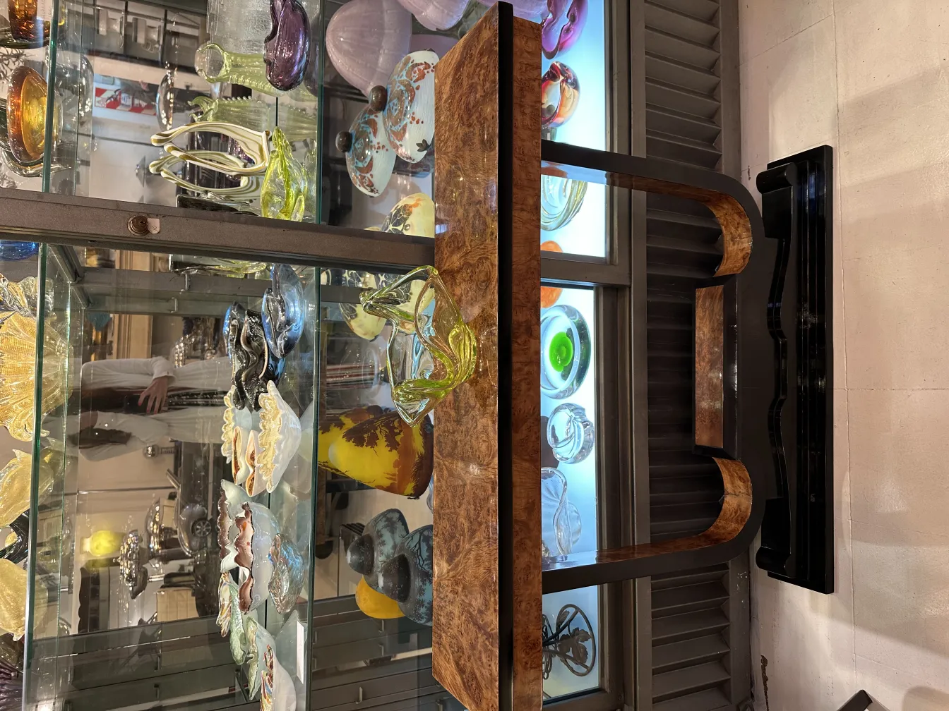 antiquité en cristal de murano décoratif aux couleurs vives