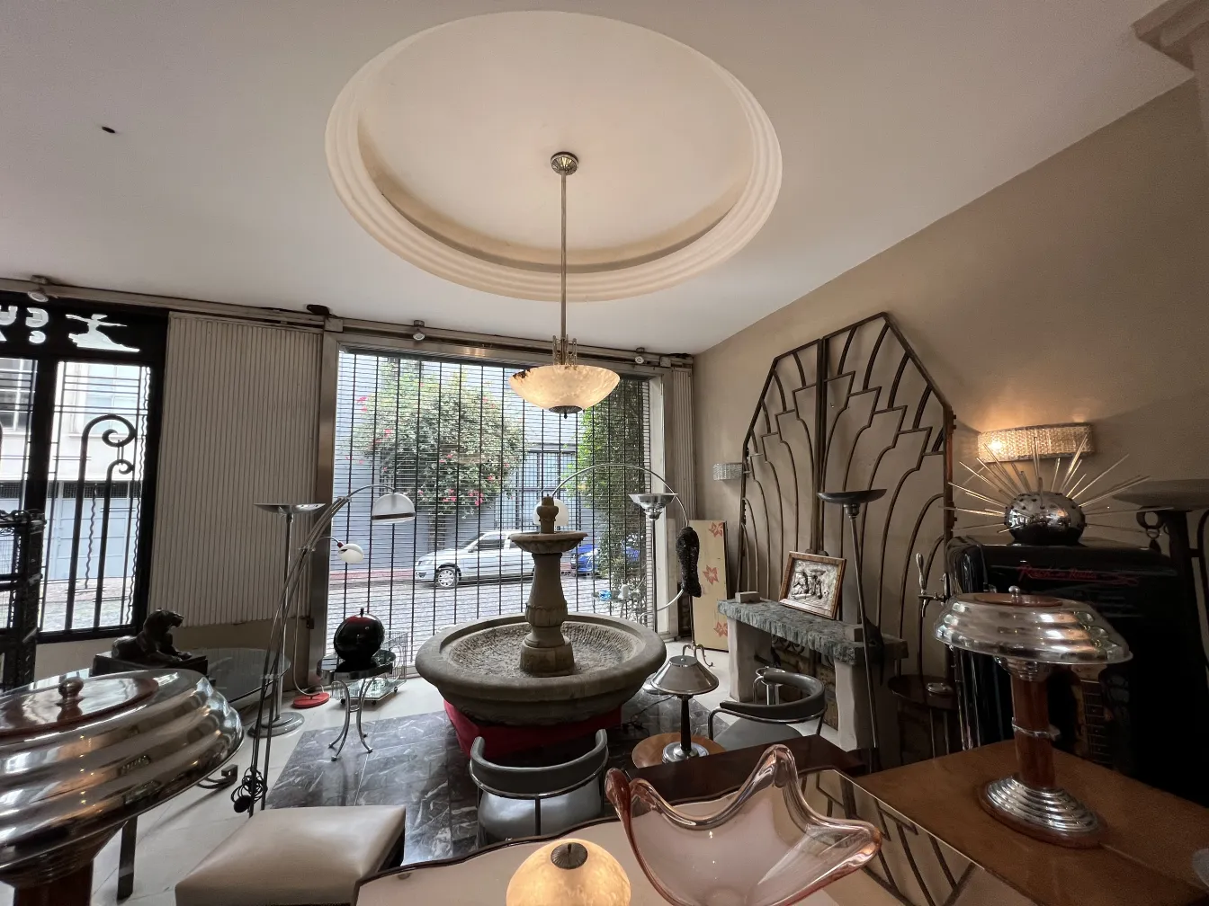 beautiful antique murano glass with elegant shapes in a decorative setting