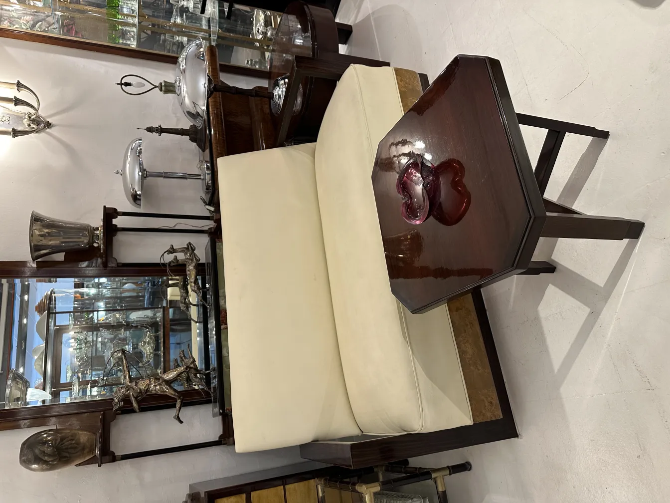 decorativo antiguo cristal de murano en mesa