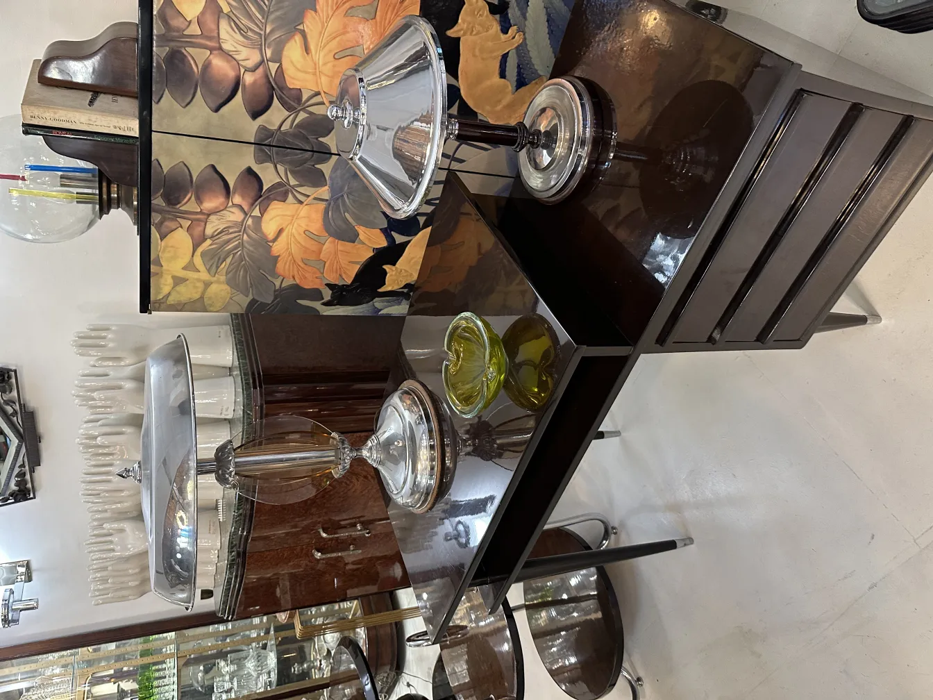 antique murano glass piece with decorative details