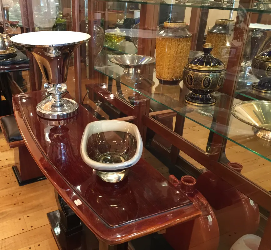 Beau cristal de Murano antique dans un cadre distinctif