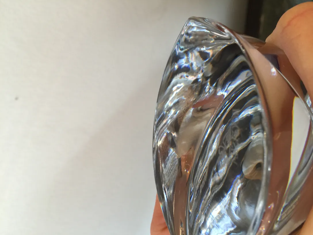 Antique Murano glass piece with elegant shape and luminous reflections