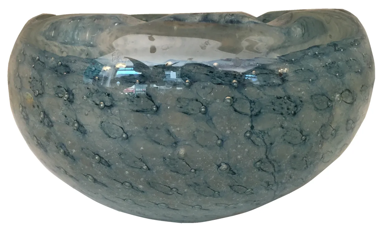 antigo vaso de cristal de murano com design único