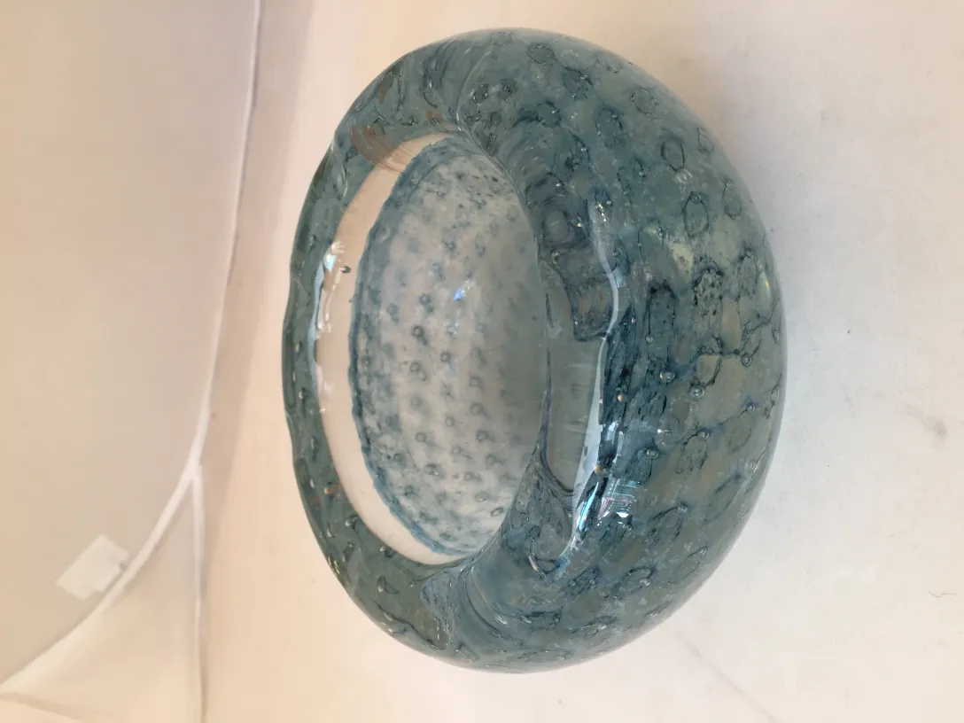 圆形的清澈装饰穆拉诺玻璃