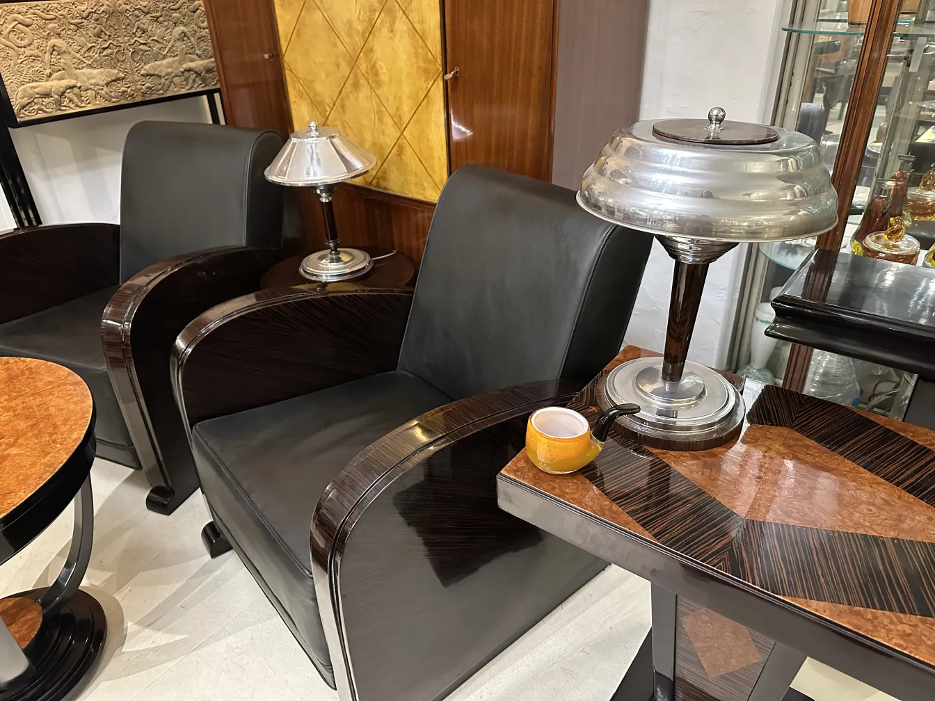 antique murano glass decoration in elegant setting