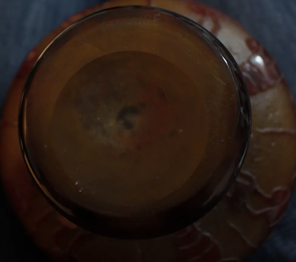 古董签名玻璃Le Verre，优雅清晰的设计。