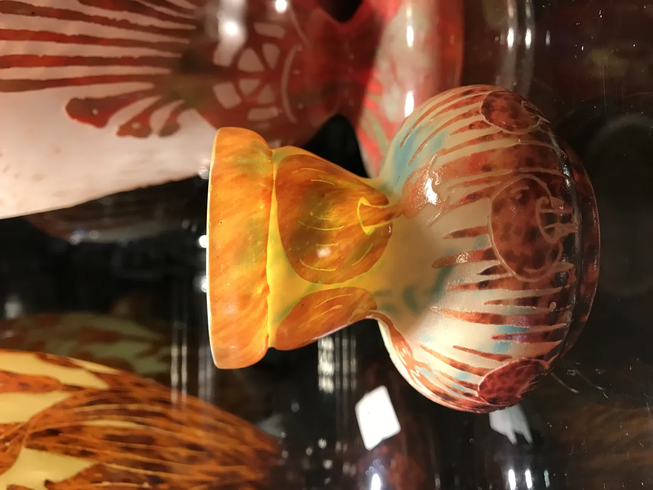 Antique with a colorful and distinctive design