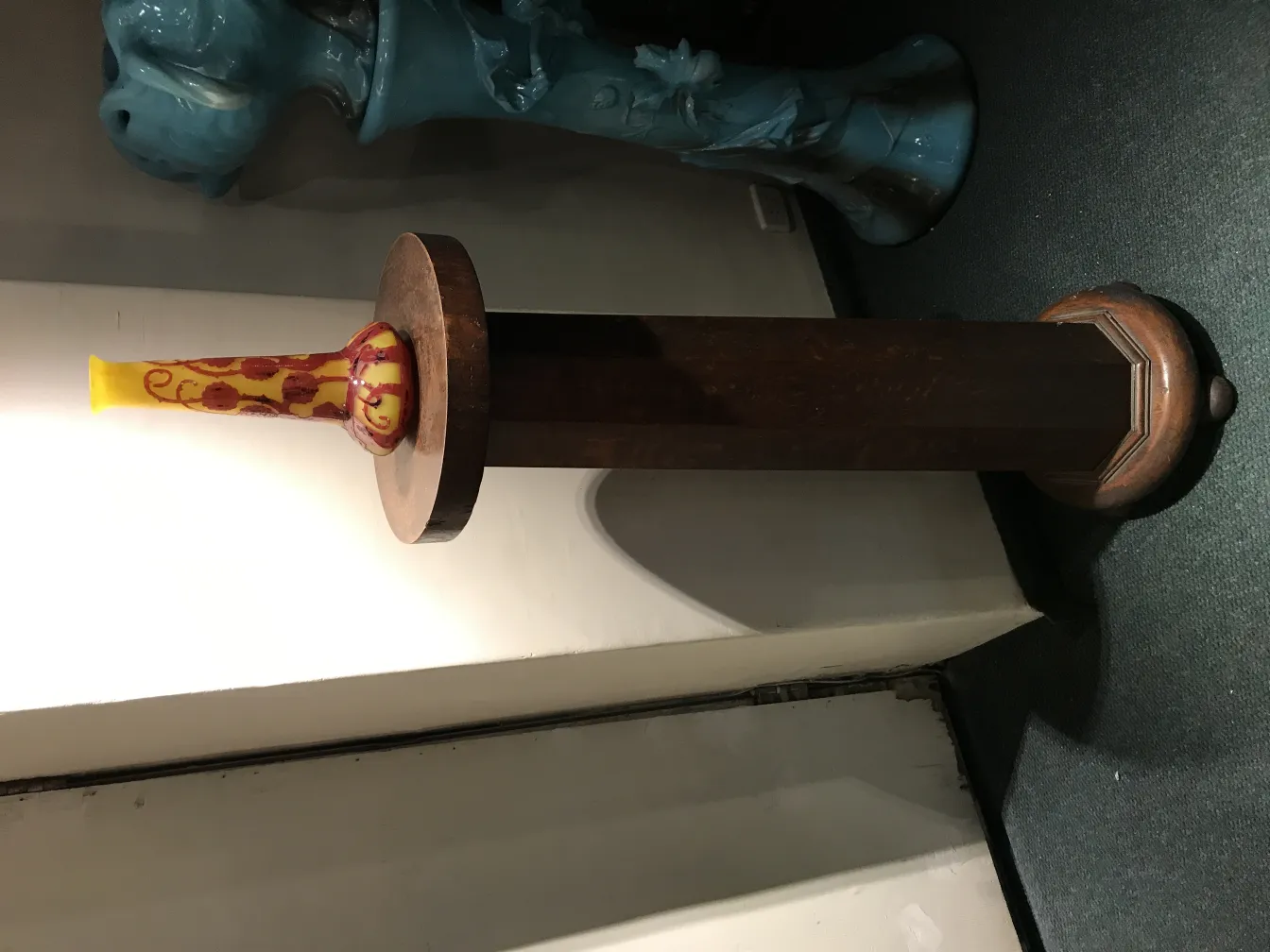 Decorazione d'antiquariato con vetro firmato Le Verre.