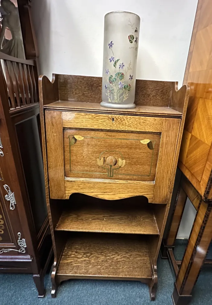 vetro firmato daum nancy con design floreale, antiquariato