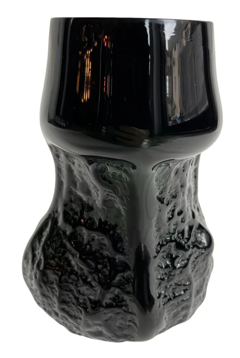 Antikes signiertes Glas mit dekorativem und elegantem Design