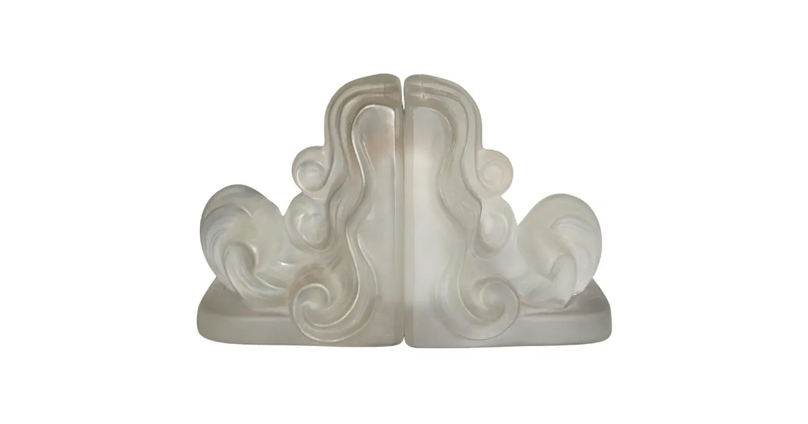 Antique signed glass with articulated design, detail at the base.