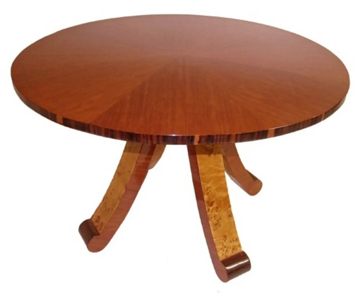 antique round coffee table with elegant legs