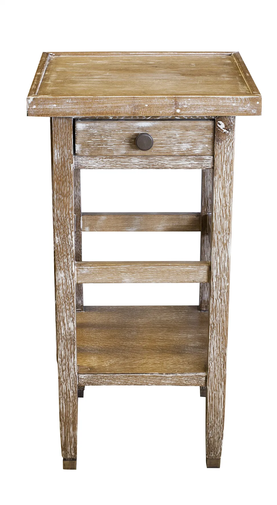 antique small table with simple and elegant design, neutral background