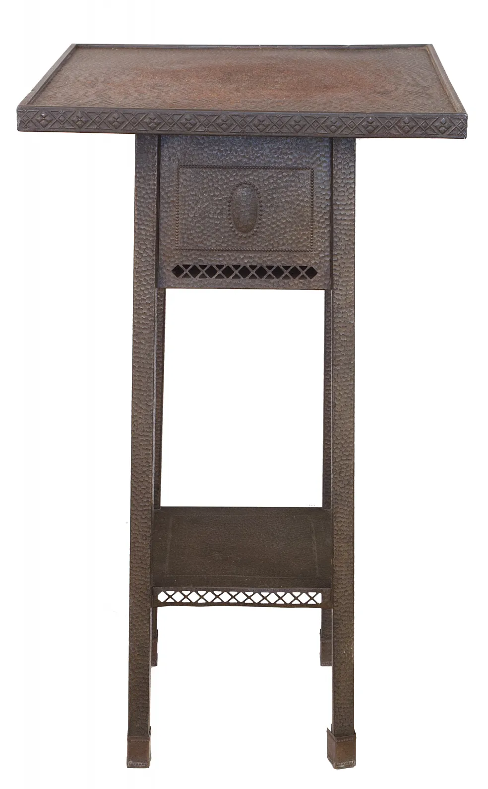 小古老桌子，具有纹理表面和抽屉