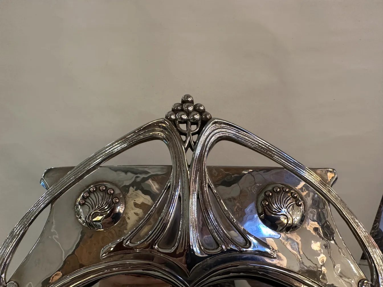 Antique mirror in Art Nouveau style with decorative details