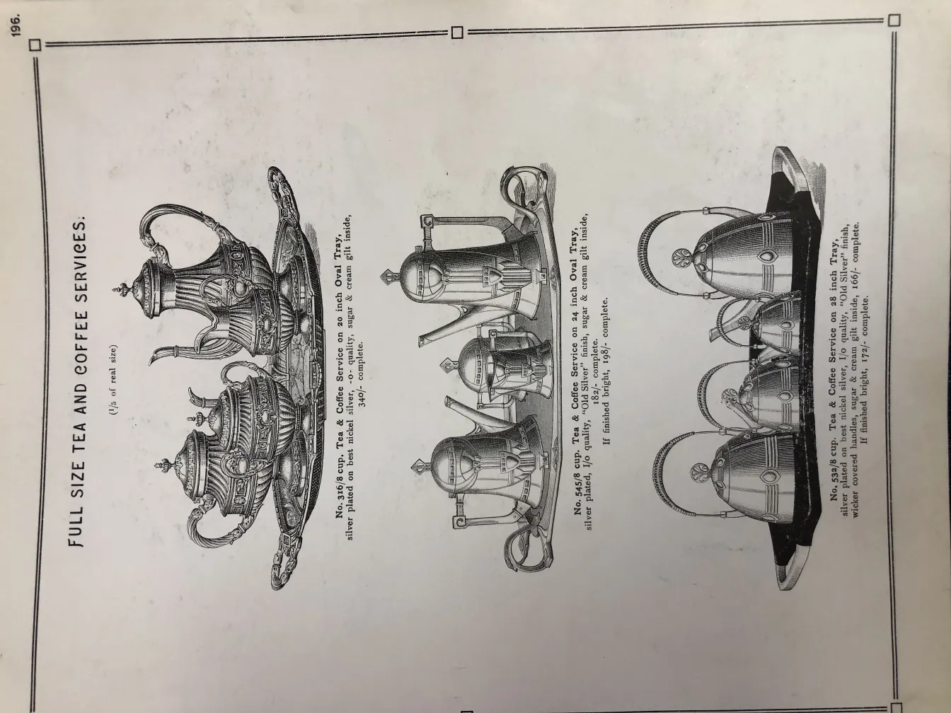 service à thé ancien wmf avec théière et tasses sur un plateau décoratif