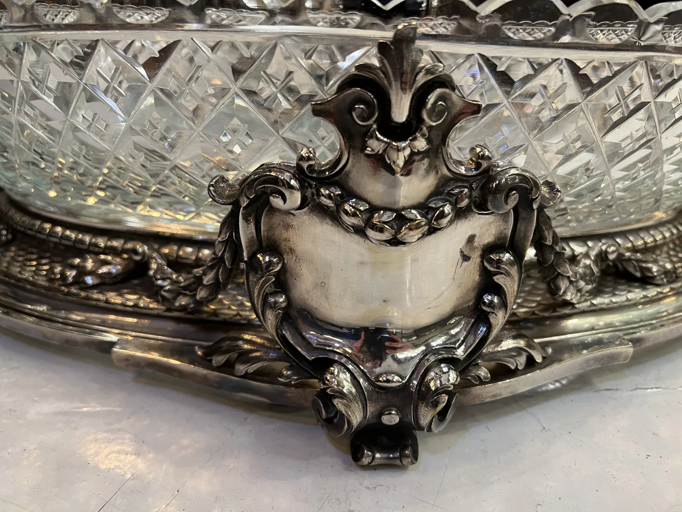 antique centerpiece with ornate details and an elegant design