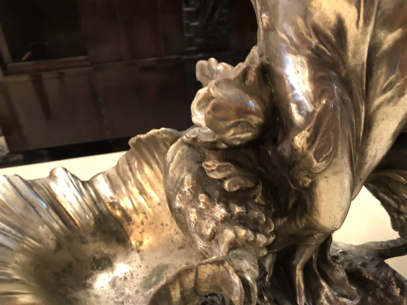 antique centerpiece featuring decorative shapes and details