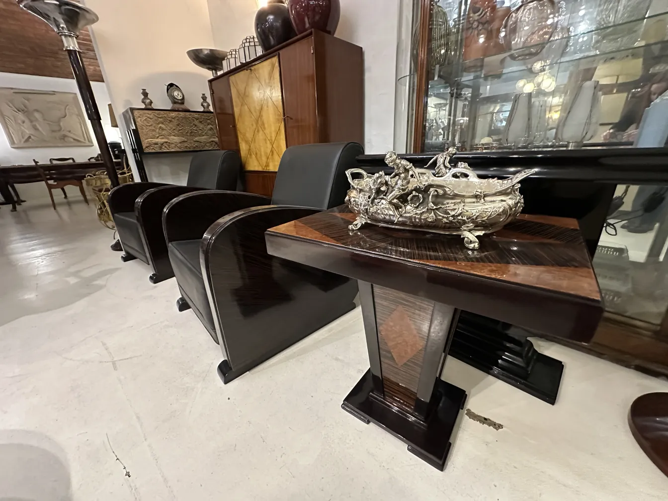 antique centerpiece with decorative details and an elegant finish