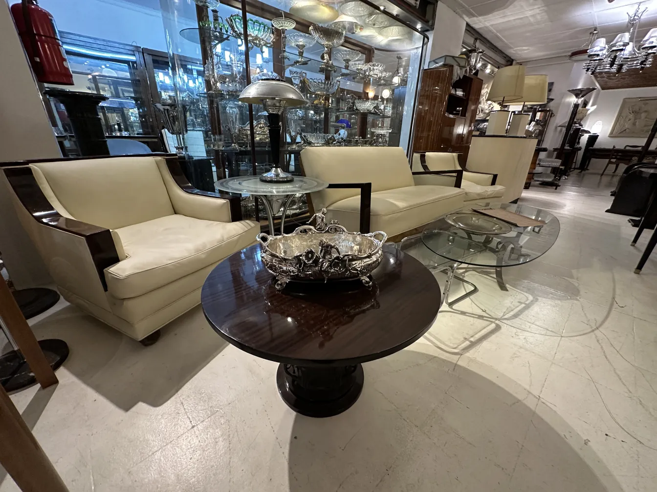 antique centerpiece with decorative elements in an elegant setting