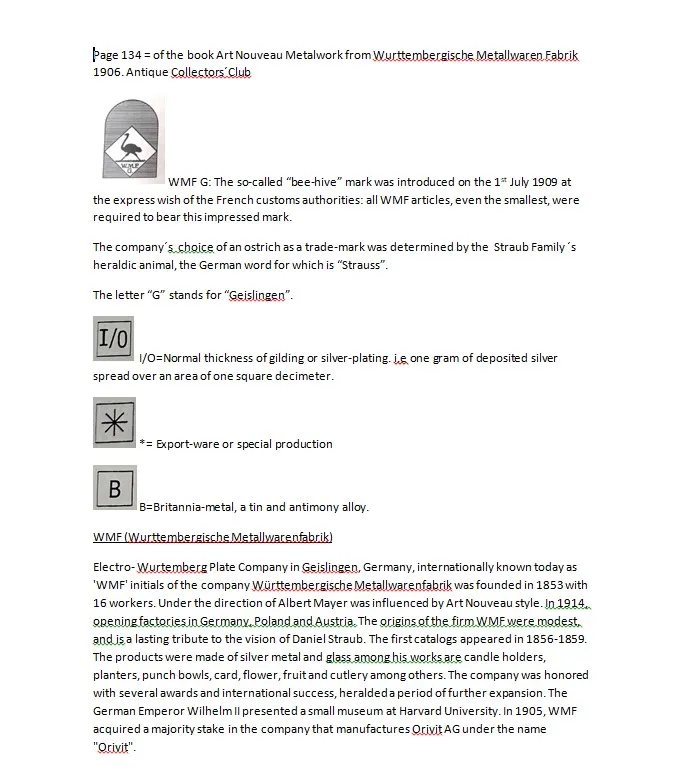 古董环境中的2个wmF瓶子的图像。