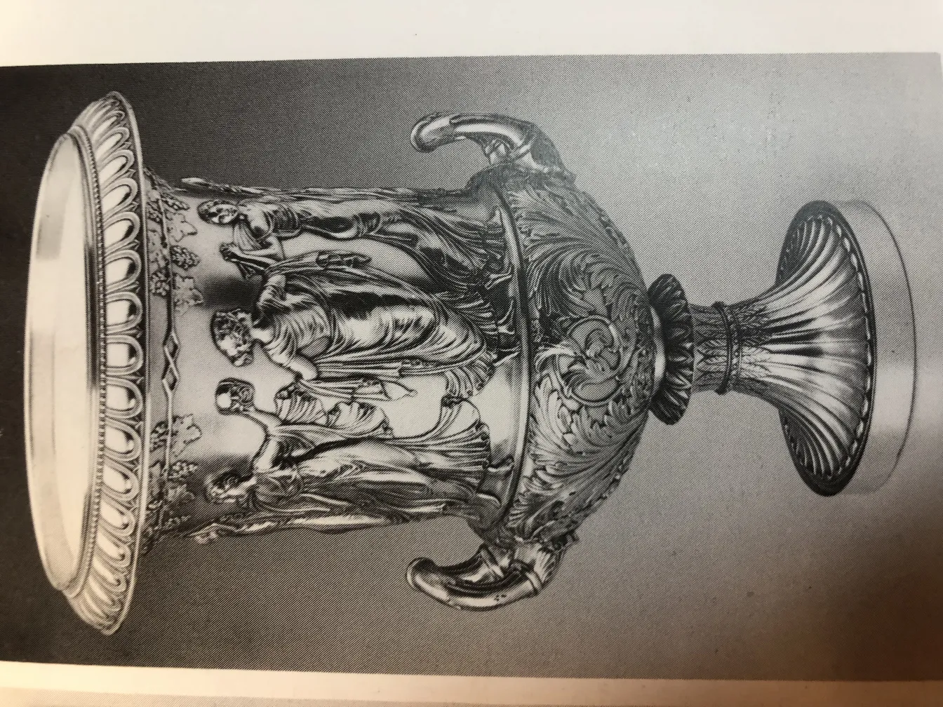 two antique champagne coolers with ornamental design WMF