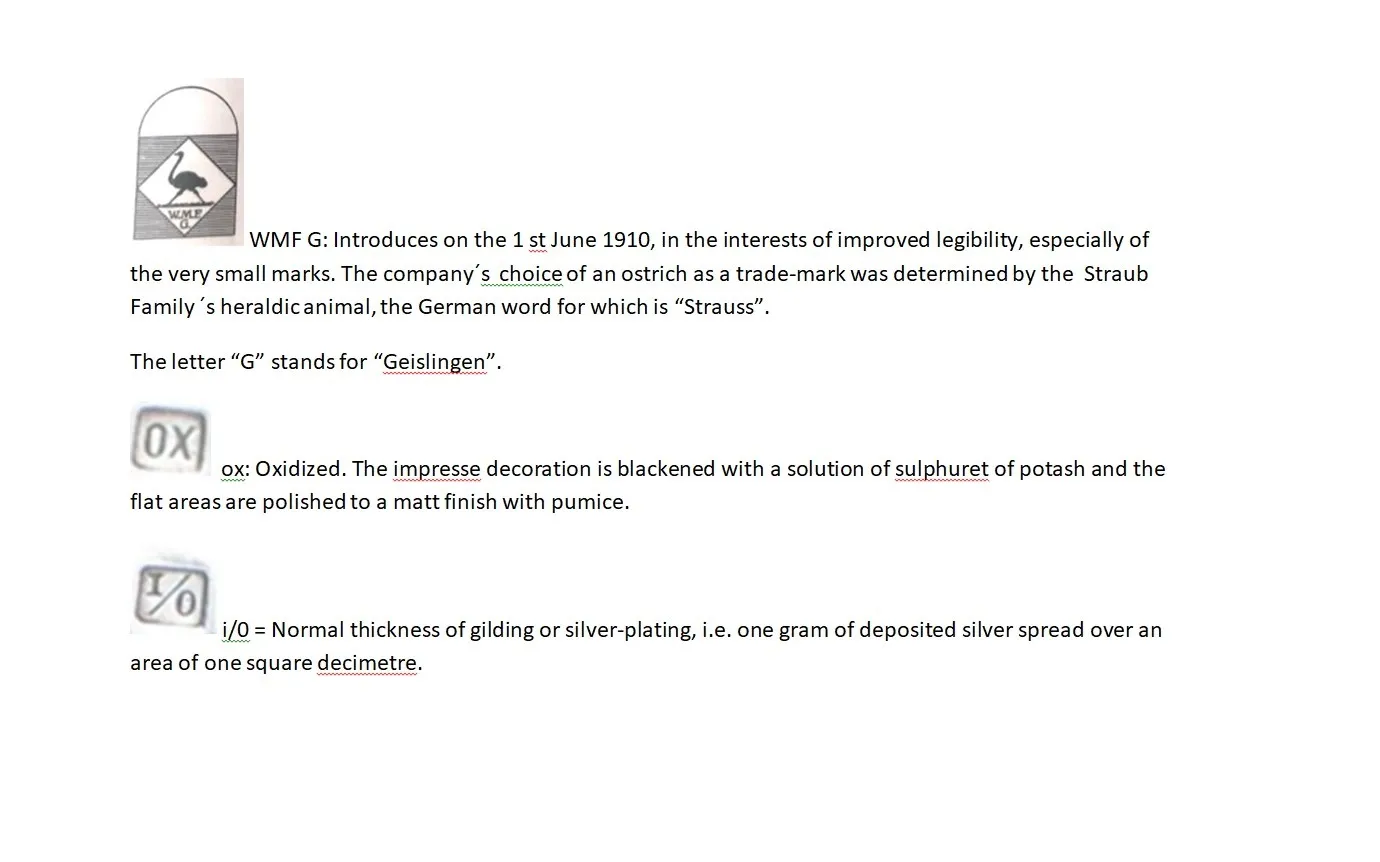 Bol à punch WMF ancien avec un design unique en arrière-plan.