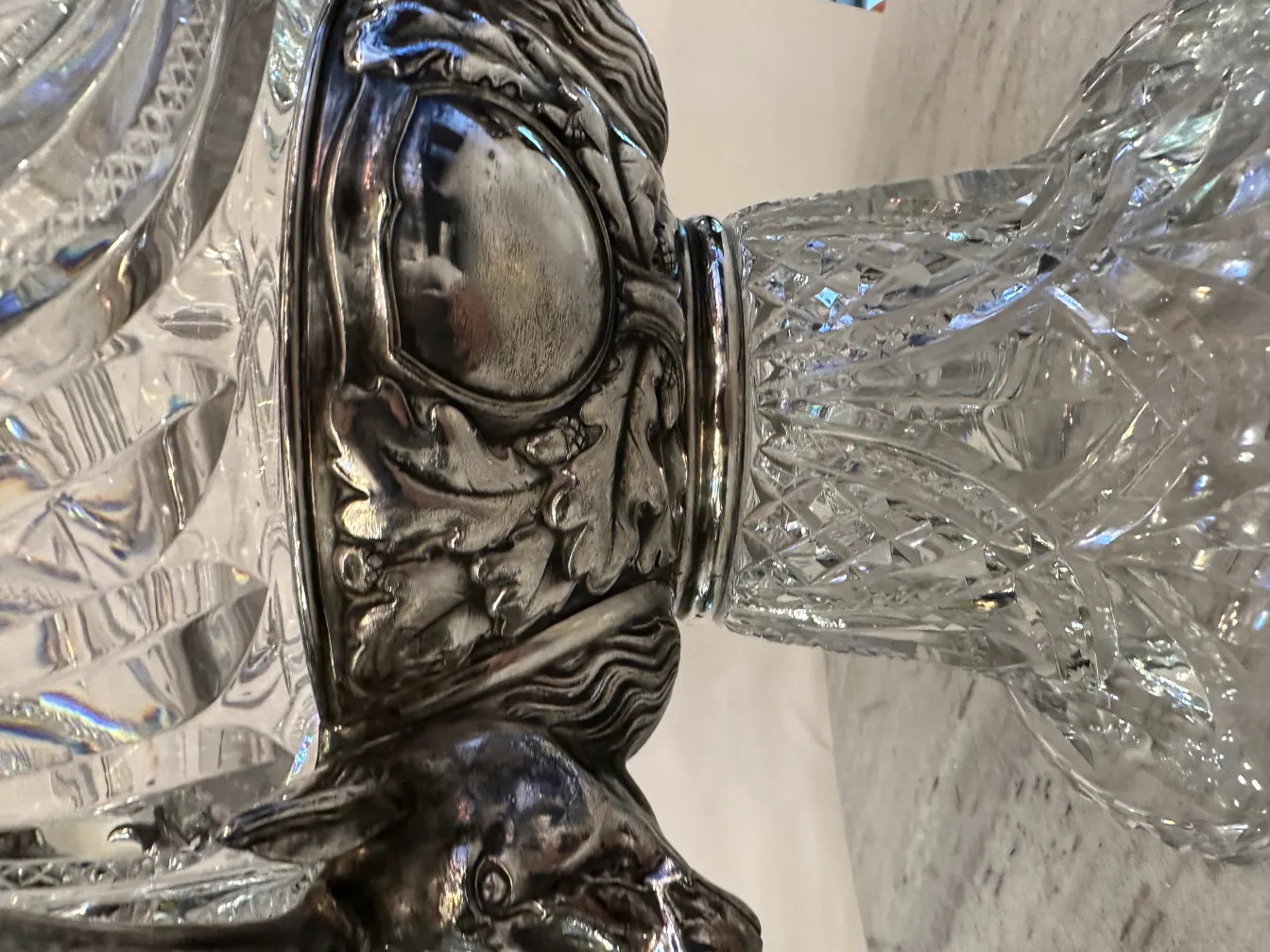 Antique WMF punch bowl, adorned with elaborate details. A collector's delight.