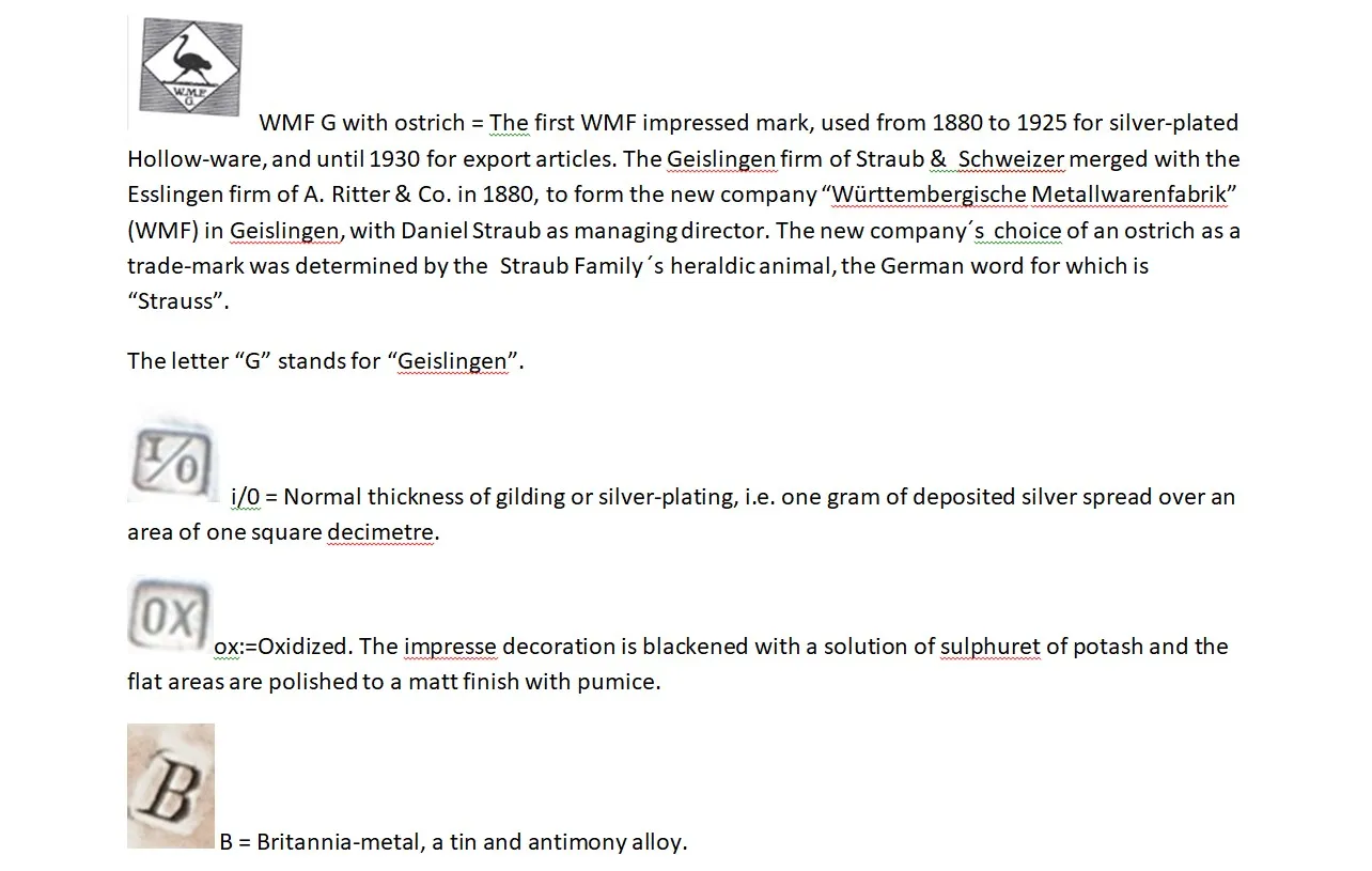 bol à punch ancien WMF avec design complexe, idéal pour les cocktails