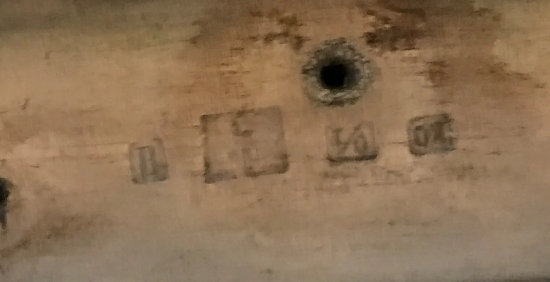 表面に明確なマークのあるアンティークレタートレイWMF