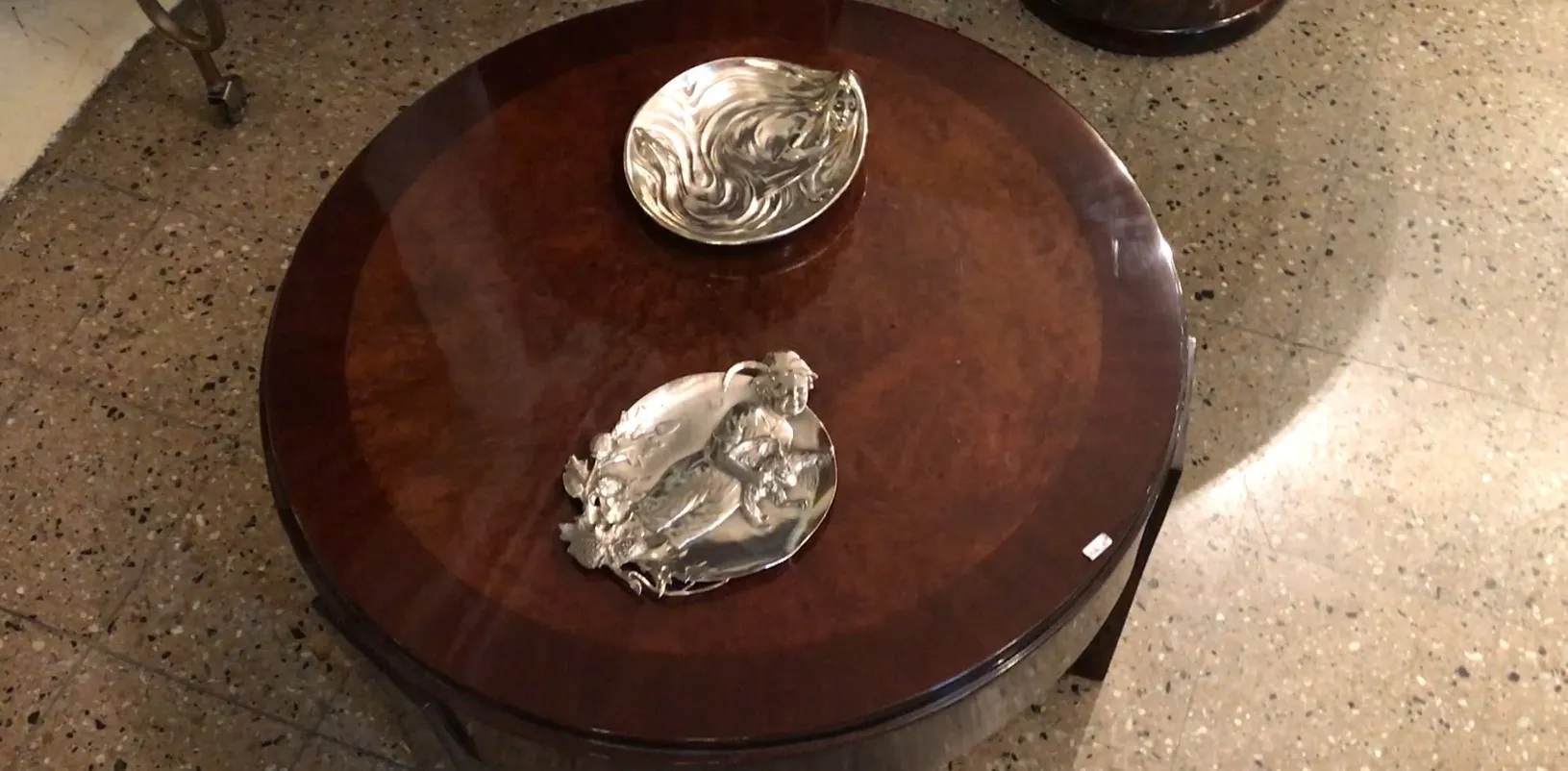 antique WMF card tray in elegant setting, decorative