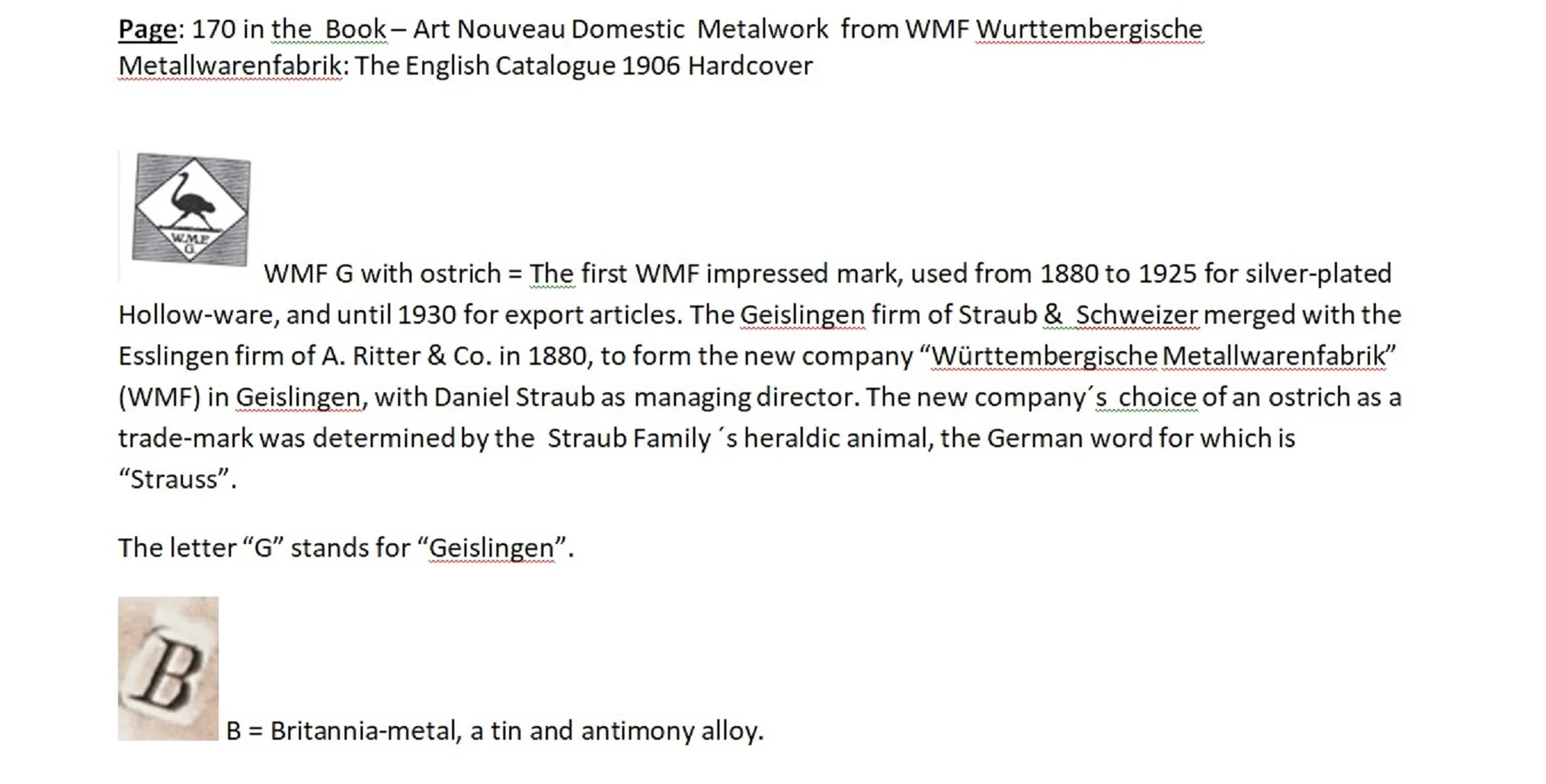 bandeja antiga para cartas WMF com detalhes elegantes, sobre uma superfície de madeira.