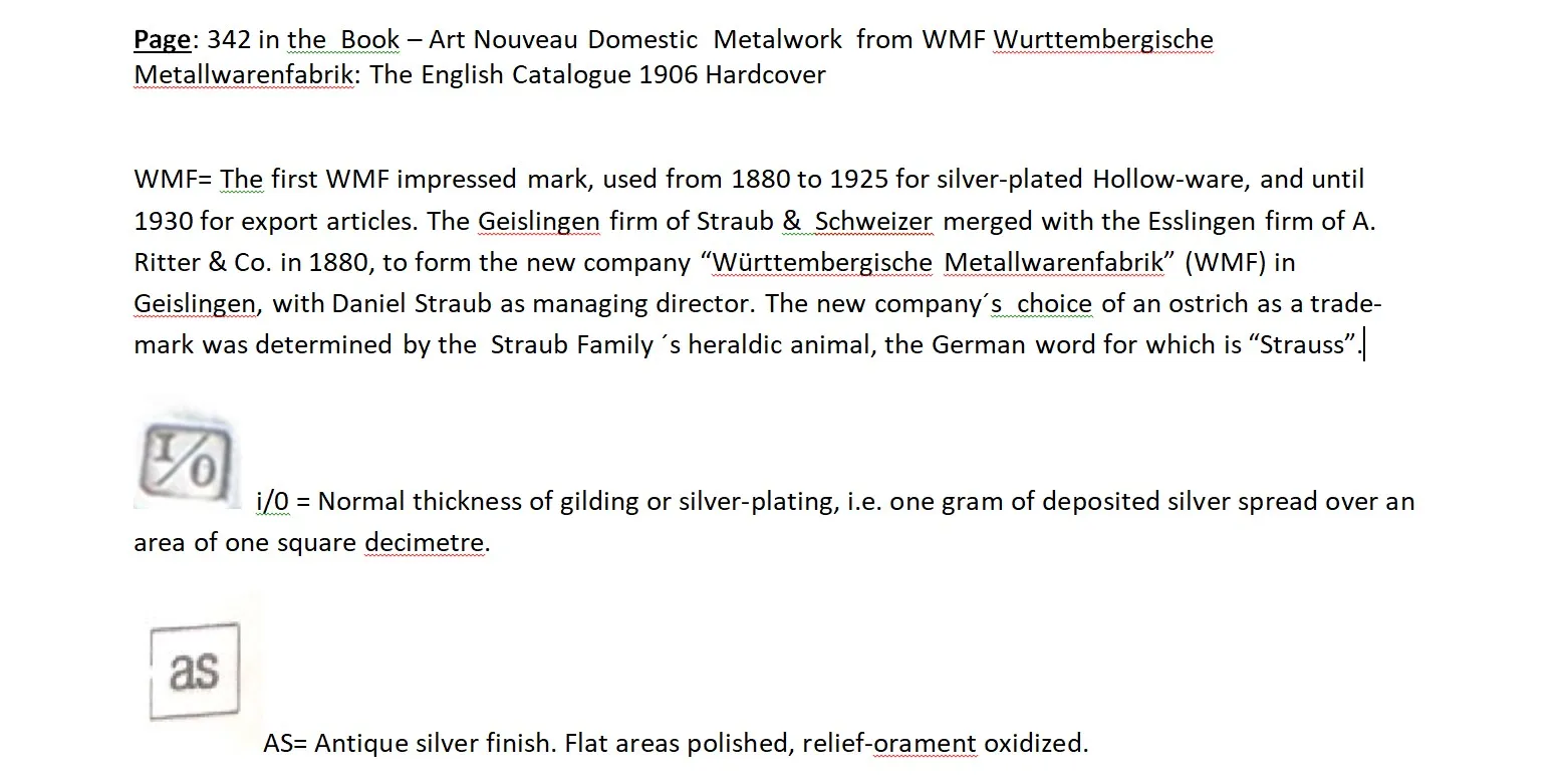 Antikes Kartenfach WMF mit stilvollem Design in klassischer Umgebung.