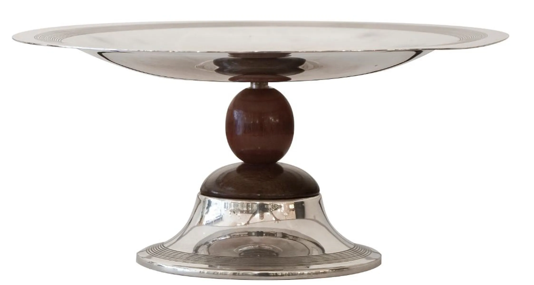 Bandeja de cartas antigua WMF con detalles elegantes y base distintiva.