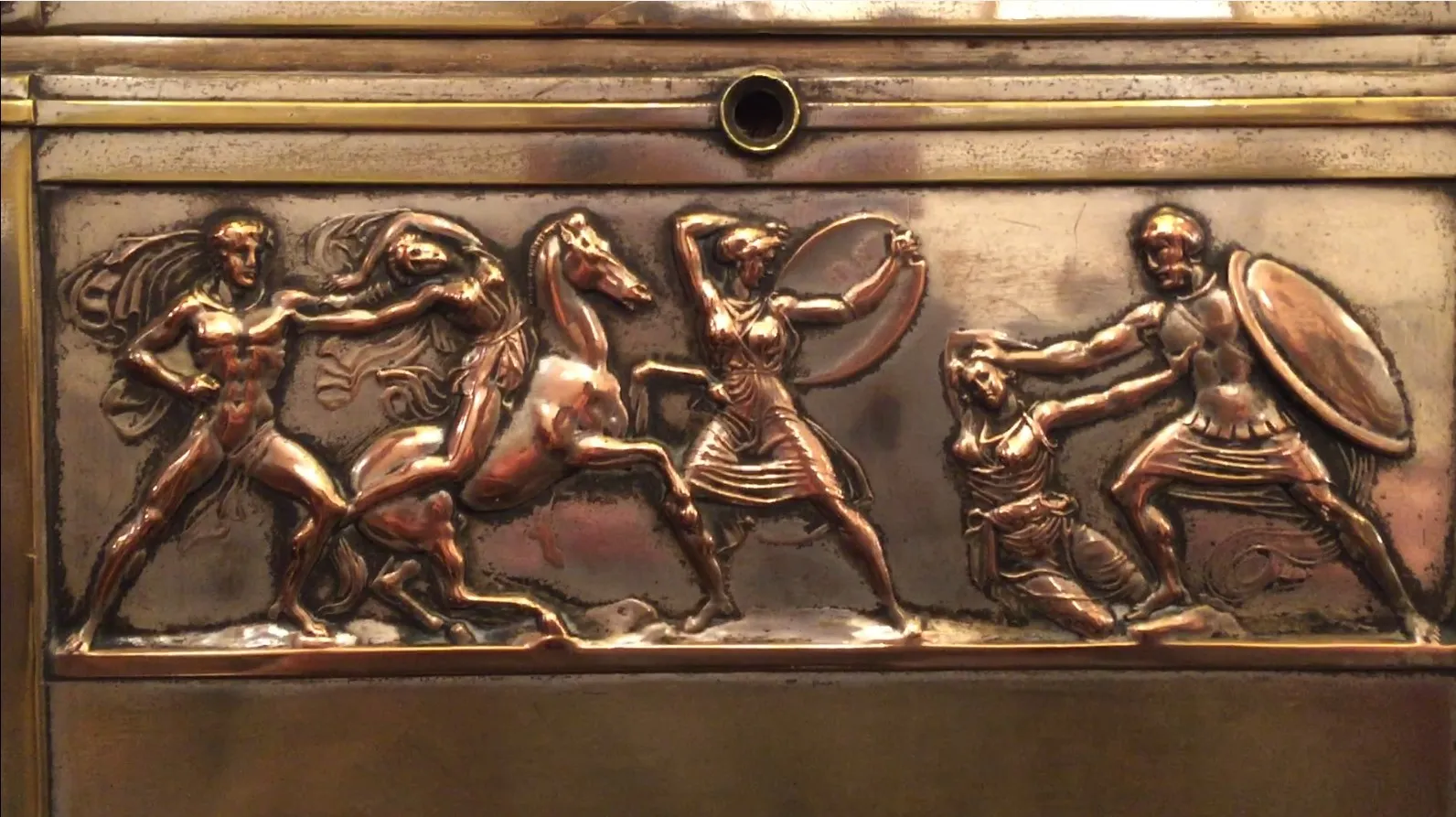 2 antique jewelers featuring outstanding relief design and decoration